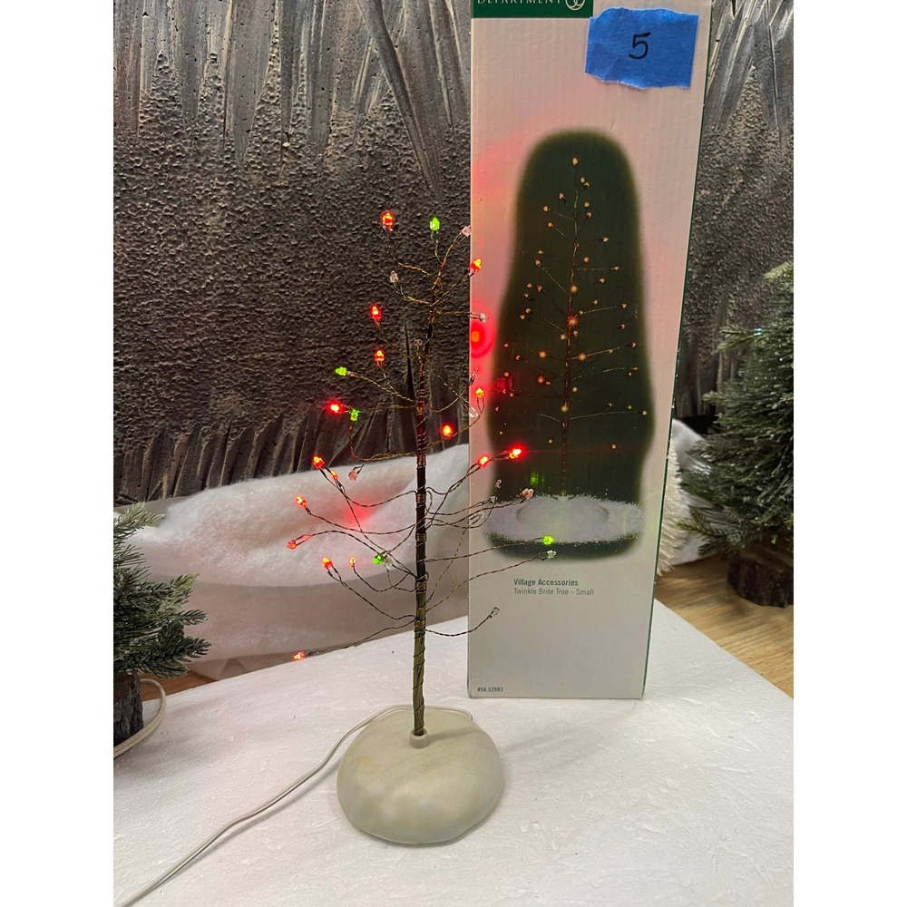 Department 56 Village Accessories Twinkle Brite Tree 11" LED 52983 #5